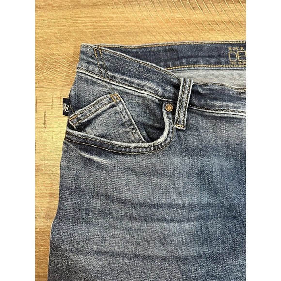 Rock & Republic Denim RX Fixx Skinny Jeans Womens Size 14 Stretch Blue Mid Rise - Picture 4 of 16